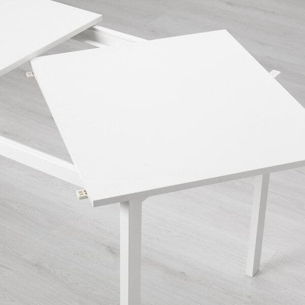 VANGSTA / JANINGE - Table and 6 chairs, white/white, 120/180 cm - best price from Maltashopper.com 09483032