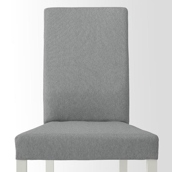 VANGSTA / KÄTTIL Table and 4 chairs - white/Knisa light grey 120/180 cm , 120/180 cm - best price from Maltashopper.com 59428849
