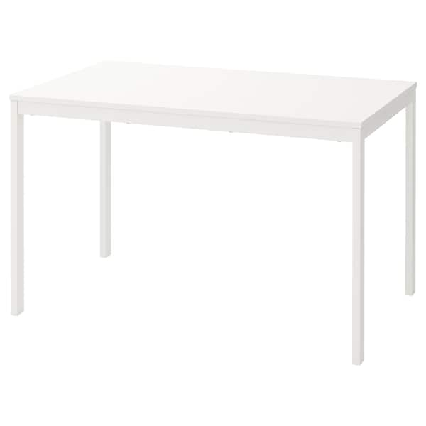 VANGSTA - Extendable table, white, 120/180x75 cm