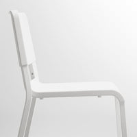 VANGSTA / TEODORES - Table and 2 chairs, white/white, 80/120 cm - best price from Maltashopper.com 19221209