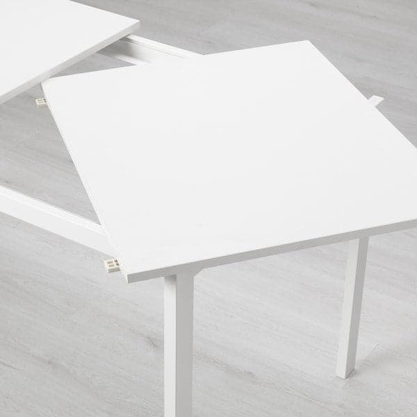 VANGSTA / TEODORES - Table and 6 chairs, white/white, 120/180 cm - best price from Maltashopper.com 09483027