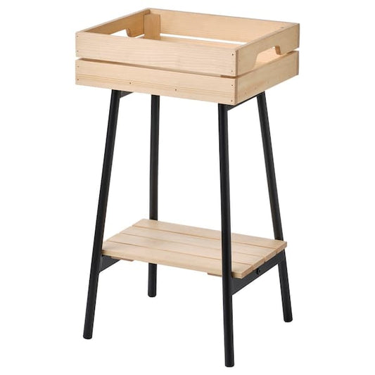 VANILJSTÅNG - Plant stand, pine/black, 55 cm - best price from Maltashopper.com 00426343
