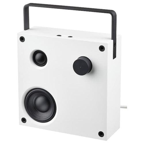 VAPPEBY bluetooth speaker, white/gen 3, 20x20 cm
