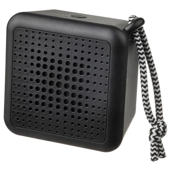 VAPPEBY - Portable bluetooth speaker, waterproof/black - best price from Maltashopper.com 40522583