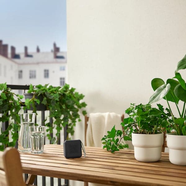 Ikea VAPPEBY - Portable bluetooth speaker, waterproof/black