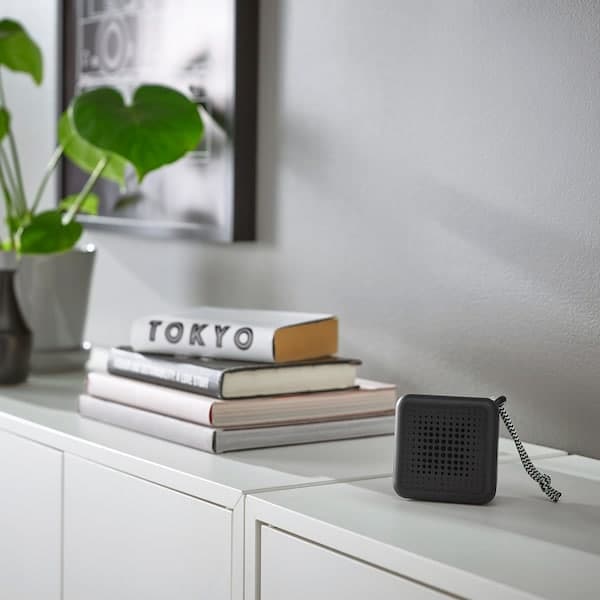 Ikea VAPPEBY - Portable bluetooth speaker, waterproof/black