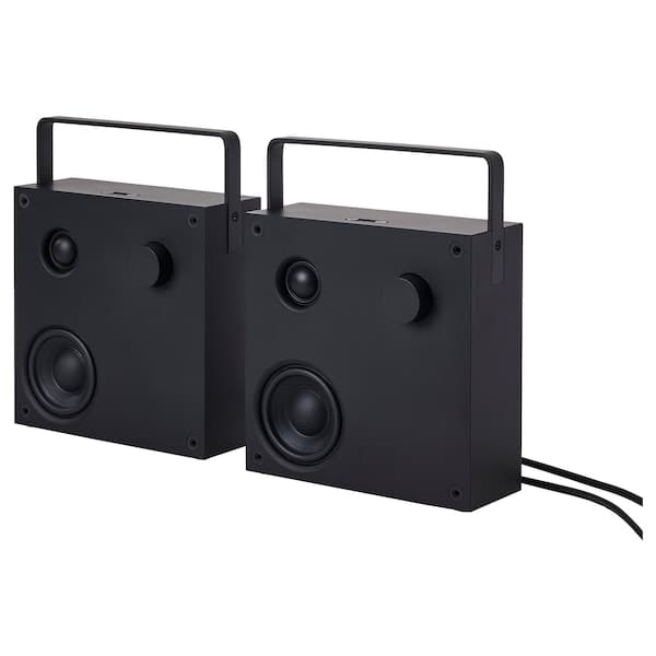 VAPPEBY - Bluetooth® speakers, black/set of 2 gen 3, , 20x20 cm - best price from Maltashopper.com 49537839