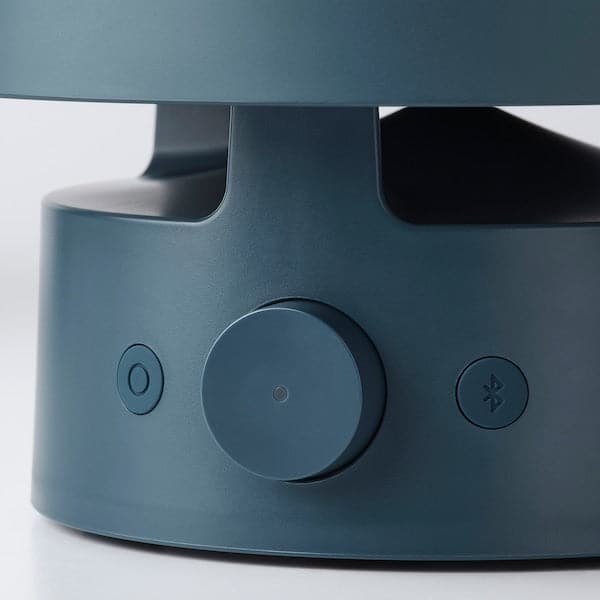 Ikea VAPPEBY - Bluetooth speaker lamp, outdoor/blue
