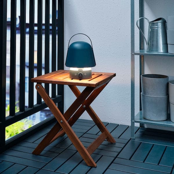 Ikea VAPPEBY - Bluetooth speaker lamp, outdoor/blue
