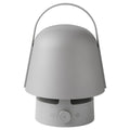 VAPPEBY bluetooth speaker lamp, outdoor/grey, 17 cm