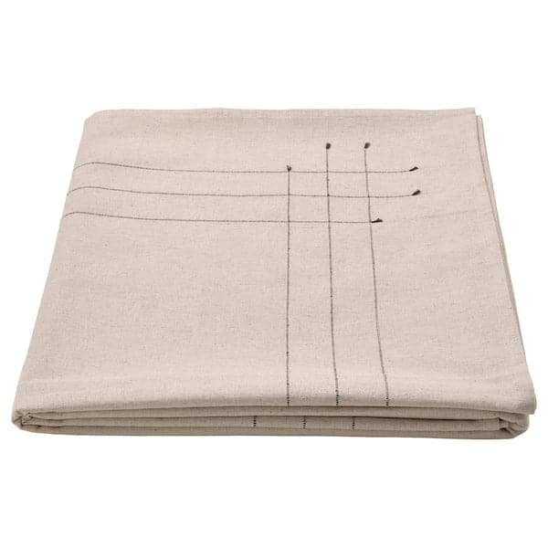 VÅRARV - Tablecloth, dark grey/natural, 145x240 cm - best price from Maltashopper.com 10545859