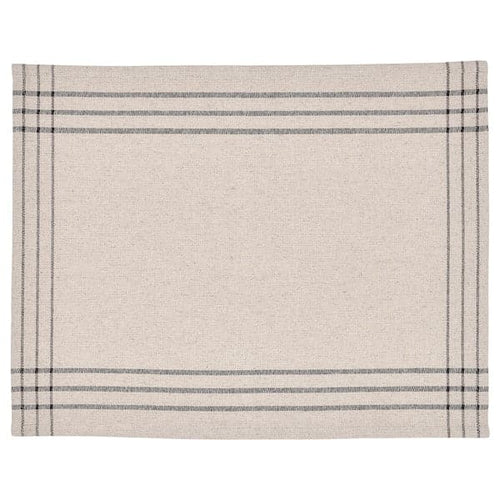 VÅRARV - Place mat, dark grey/natural, 35x45 cm