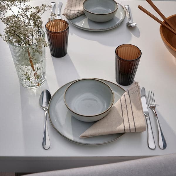 VÅRARV - Napkin, dark grey/natural, 35x35 cm - best price from Maltashopper.com 30545863
