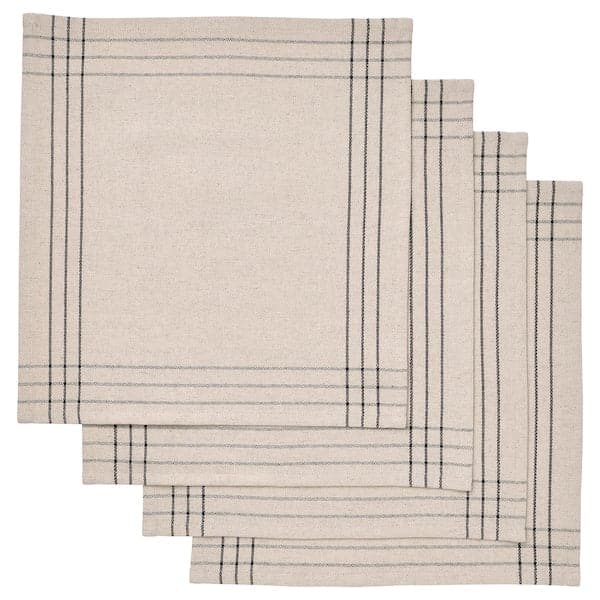 VÅRARV - Napkin, dark grey/natural, 35x35 cm - best price from Maltashopper.com 30545863