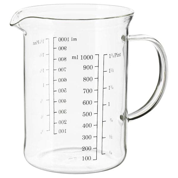 VARDAGEN Graduated pitcher - glass 1.0 l
