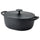 VARDAGEN casserole with lid, enamelled cast iron matt/black, 5 l
