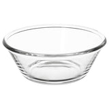 VARDAGEN serving bowl, clear glass, 20 cm