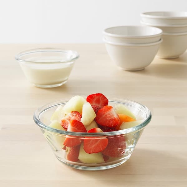 Ikea VARDAGEN - Bowl, clear glass, 15 cm
