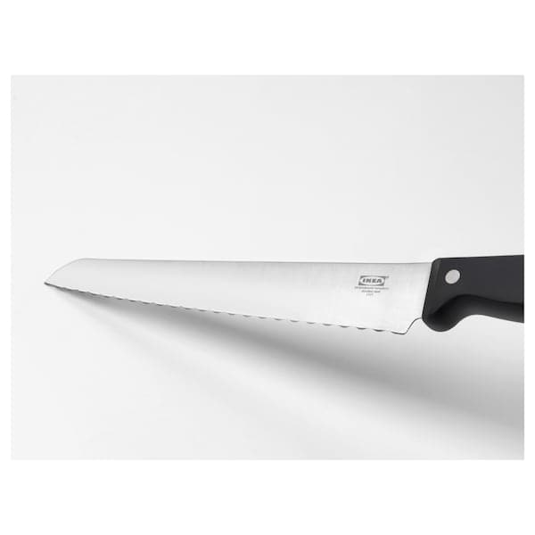 Ikea VARDAGEN - Bread knife, dark grey, 23 cm