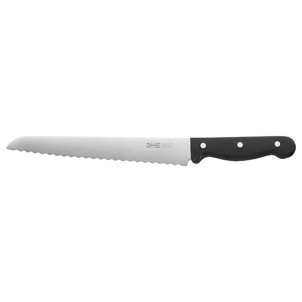 Ikea VARDAGEN - Bread knife, dark grey, 23 cm