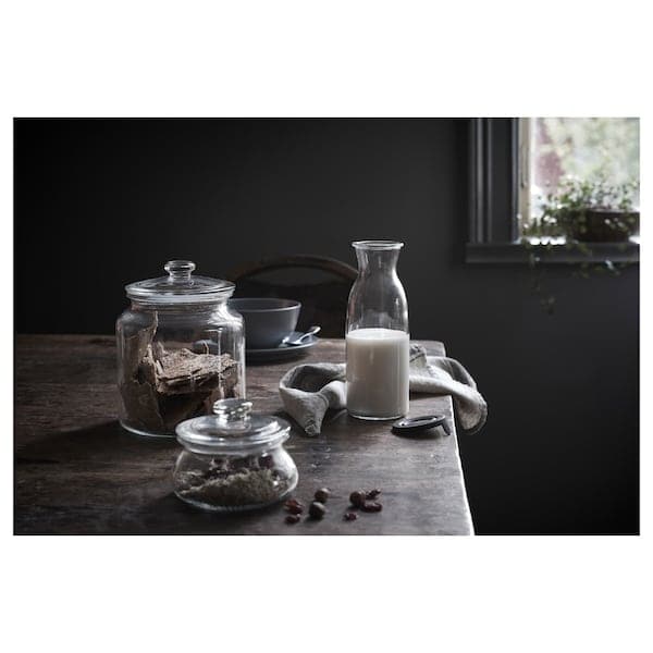 VARDAGEN - Jar with lid, clear glass, 1.9 l - best price from Maltashopper.com 00291928