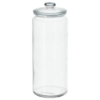 VARDAGEN jar with lid, clear glass, 1.8 l