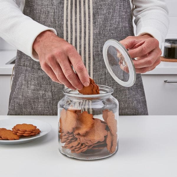 VARDAGEN - Jar with lid, clear glass , - Premium  from Ikea - Just €9.99! Shop now at Maltashopper.com