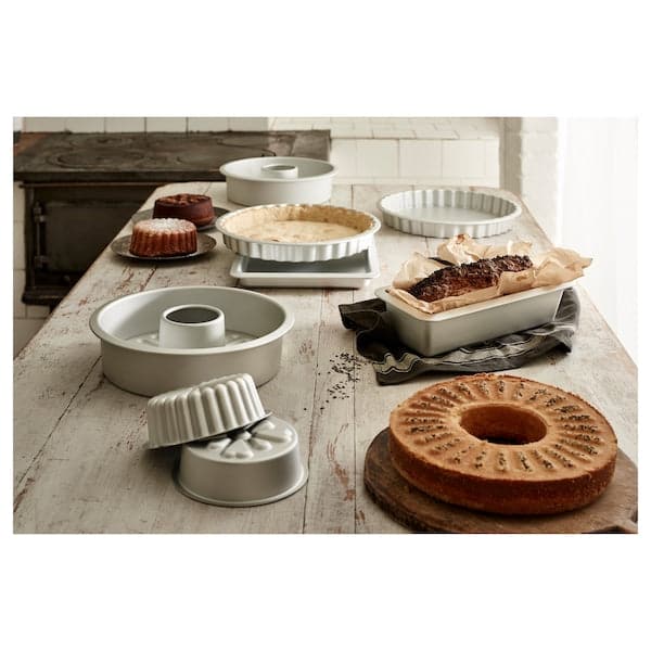 Ikea VARDAGEN - Loose-base cake tin, silver-colour