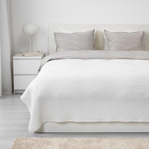 VÅRELD - Bedspread, white, 230x250 cm - best price from Maltashopper.com 40384020