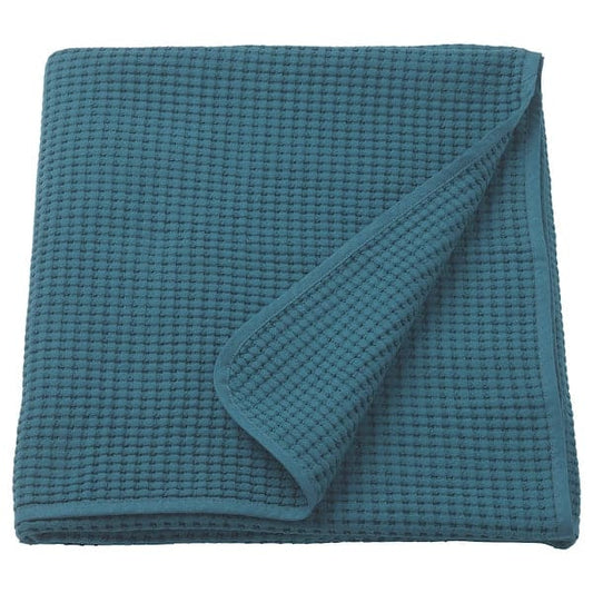 Ikea VÅRELD - Bedspread, dark blue , 150x250 cm