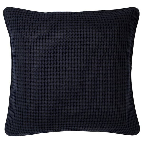 VÅRELD cushion cover, black-blue, 50x50 cm