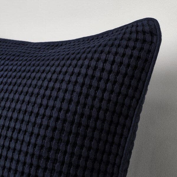 VÅRELD - Cushion cover, black-blue, 50x50 cm - best price from Maltashopper.com 30500421