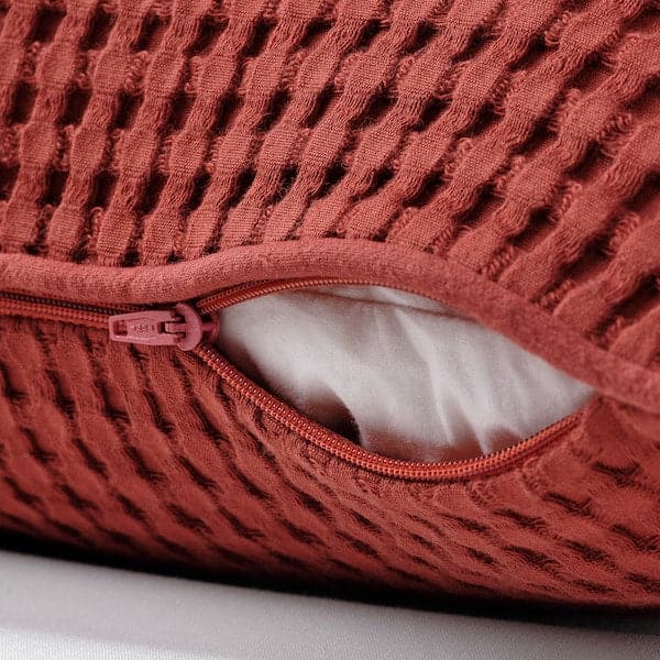 Ikea VÅRELD - Cushion cover, brown-red, 50x50 cm