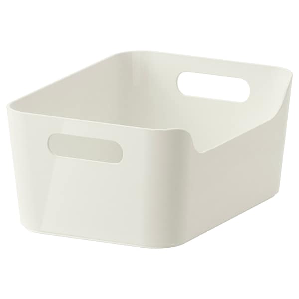 VARIERA - Box, white, 24x17 cm - best price from Maltashopper.com 30155019
