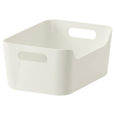 VARIERA - Box, white, 24x17 cm - best price from Maltashopper.com 30155019