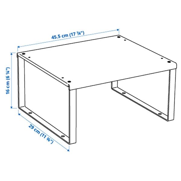 Ikea VARIERA - Shelf insert, white, 46x29x16 cm