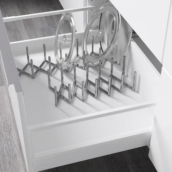VARIERA - Pot lid organiser, stainless steel - best price from Maltashopper.com 70154800