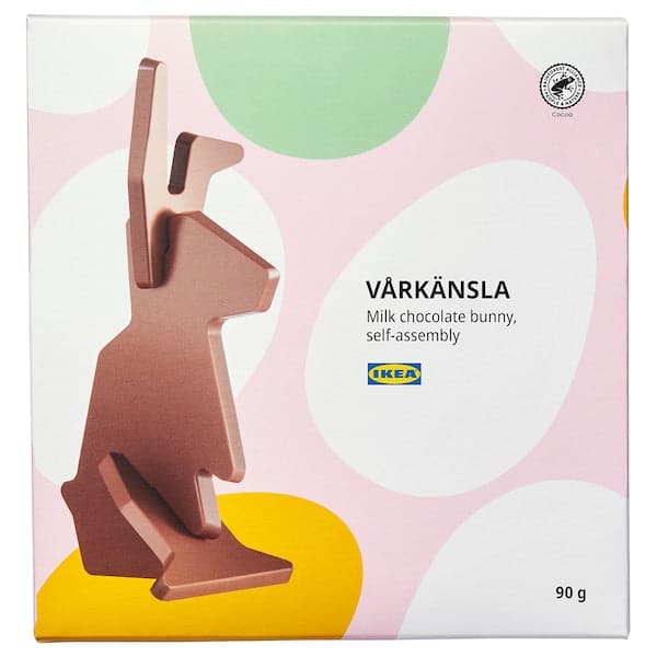 VÅRKÄNSLA - Milk chocolate bunny, self-assembly Rainforest Alliance Certified, 90 g - best price from Maltashopper.com 90546336