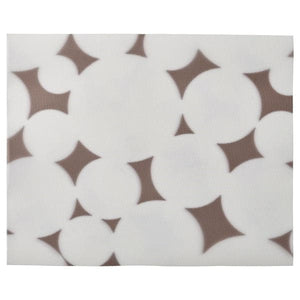 Ikea VÅRKLYNNE - Place mat, patterned black/white, 36x29 cm