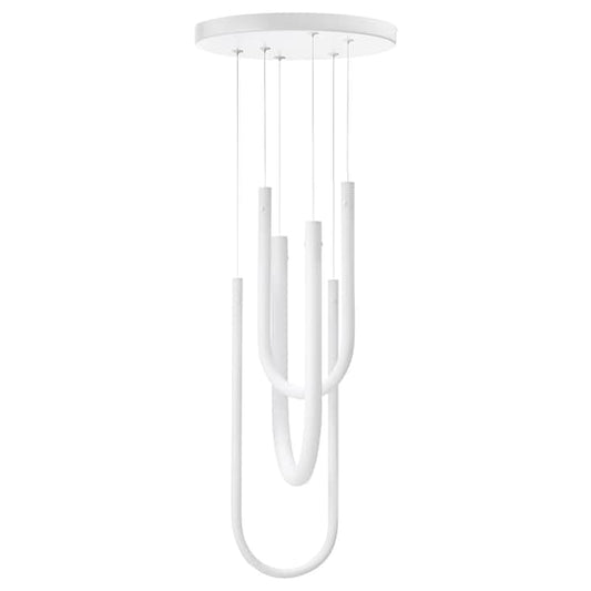 Ikea VARMBLIXT - LED pendant lamp, white frosted glass, 46 cm