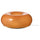 VARMBLIXT LED table/wall lamp, orange glass/round, 30 cm