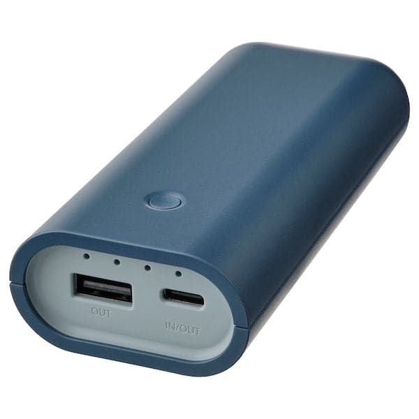 VARMFRONT - Power bank, blue, 5200 mAh