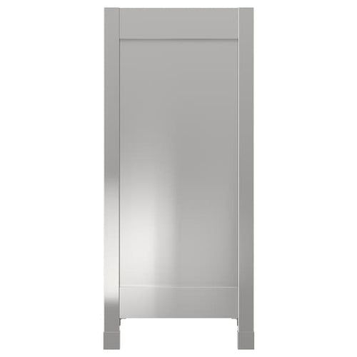 VÅRSTA - Cover panel with legs, stainless steel, 39x88 cm