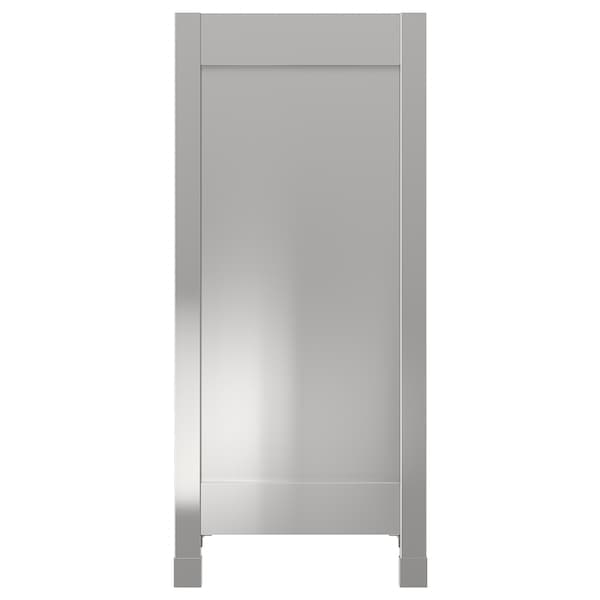 VÅRSTA - Cover panel with legs, stainless steel, 39x88 cm