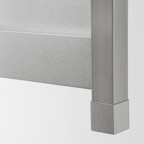 VÅRSTA - Cover panel with legs, stainless steel, 62x88 cm