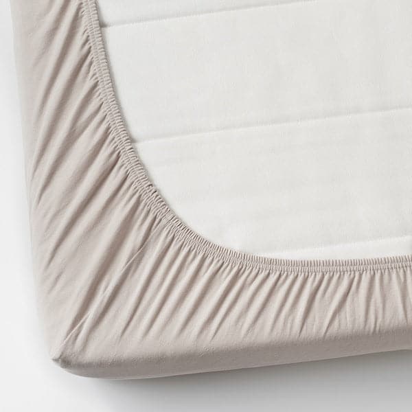VÅRVIAL Sheet with corners p sofa bed - beige 80x200 cm - best price from Maltashopper.com 20447580