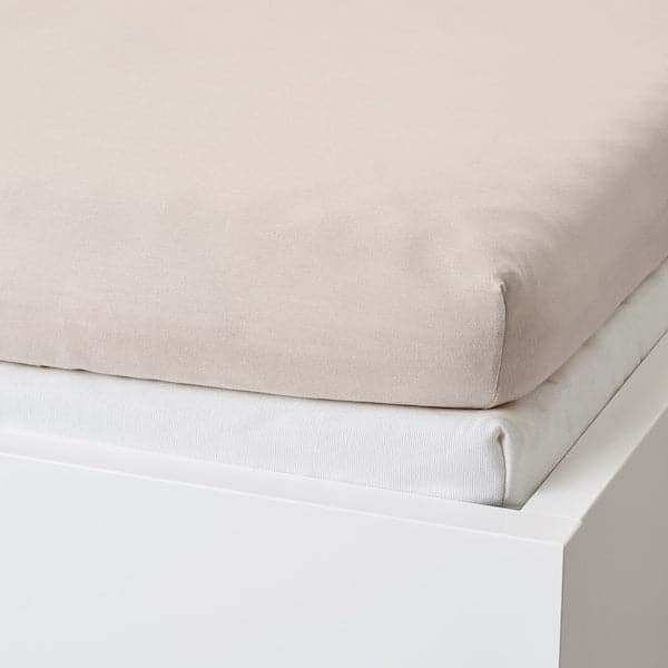 VÅRVIAL Sheet with corners p sofa bed - beige 80x200 cm - best price from Maltashopper.com 20447580