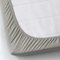 VÅRVIAL Sheet with corners p sofa bed - light grey 80x200 cm - best price from Maltashopper.com 90483174
