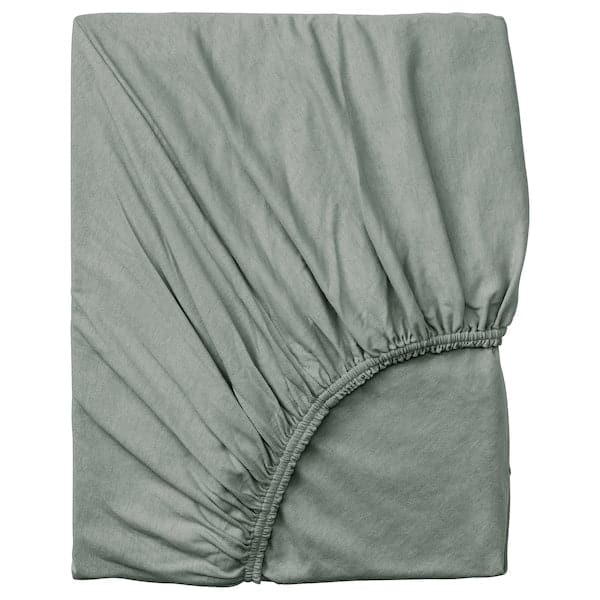 VÅRVIAL - Sheet with corners for sofa bed, grey-green, 80x200 cm - best price from Maltashopper.com 20551779