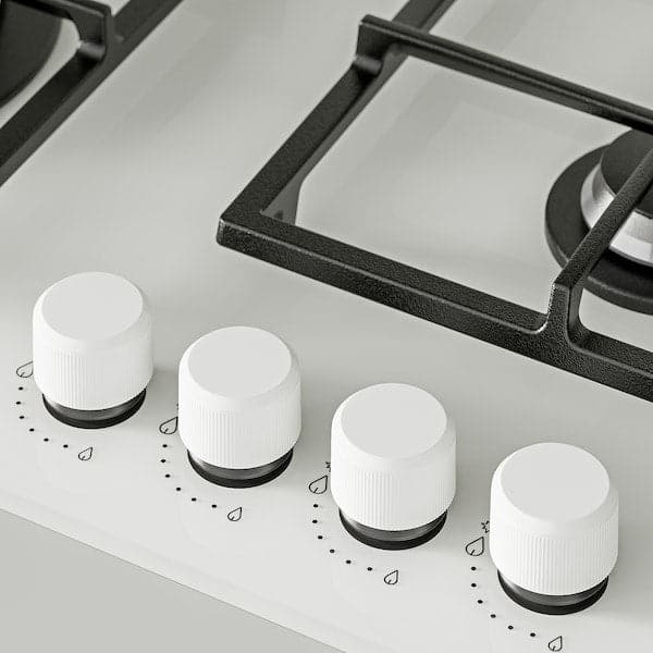 VASASTAN Piano cottura a gas, 500 vetro/bianco, 59 cmMostra le specifiche delle misure , 59 cm - best price from Maltashopper.com 70523430